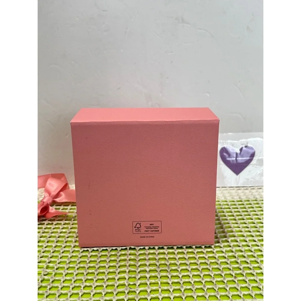 Pandora Pink Jewelry Gift Box w/ Ribbon Bow & Small White Inner Box